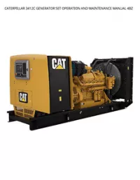 CATERPILLAR 3412C GENERATOR SET OPERATION AND MAINTENANCE MANUAL 4BZ preview