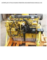 CATERPILLAR C9 TRUCK ENGINE OPERATION AND MAINTENANCE MANUAL C9S preview