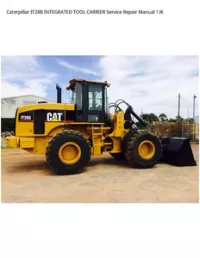 Caterpillar IT28B INTEGRATED TOOL CARRIER Service Repair Manual 1JK preview