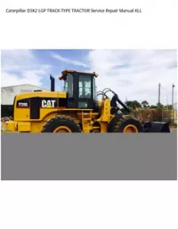 Caterpillar D3K2 LGP TRACK-TYPE TRACTOR Service Repair Manual KLL preview