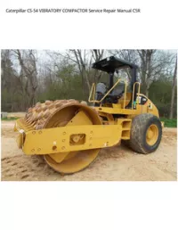 Caterpillar CS-54 VIBRATORY COMPACTOR Service Repair Manual C5R preview