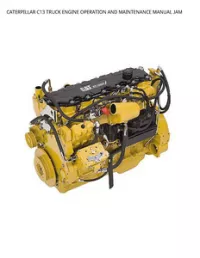 CATERPILLAR C13 TRUCK ENGINE OPERATION AND MAINTENANCE MANUAL JAM preview