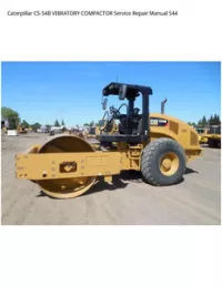 Caterpillar CS-54B VIBRATORY COMPACTOR Service Repair Manual 544 preview