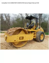 Caterpillar CS-54 VIBRATORY COMPACTOR Service Repair Manual C5W preview