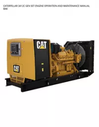 CATERPILLAR 3412C GEN SET ENGINE OPERATION AND MAINTENANCE MANUAL BAK preview