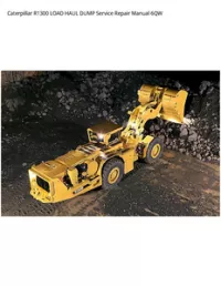 Caterpillar R1300 LOAD HAUL DUMP Service Repair Manual 6QW preview