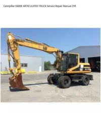 Caterpillar D400E ARTICULATED TRUCK Service Repair Manual 2YR preview