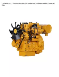 CATERPILLAR C1.7 INDUSTRIAL ENGINE OPERATION AND MAINTENANCE MANUAL G34 preview