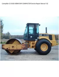 Caterpillar CS-563D VIBRATORY COMPACTOR Service Repair Manual 1SZ preview