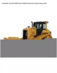 Caterpillar CS-563D VIBRATORY COMPACTOR Service Repair Manual 2RZ preview
