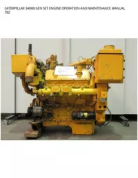 CATERPILLAR 3408B GEN SET ENGINE OPERATION AND MAINTENANCE MANUAL 78Z preview