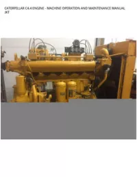 CATERPILLAR C4.4 ENGINE - MACHINE OPERATION AND MAINTENANCE MANUAL JKT preview