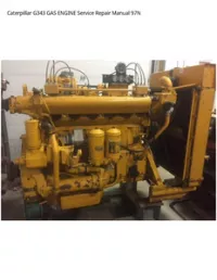 Caterpillar G343 GAS ENGINE Service Repair Manual 97N preview