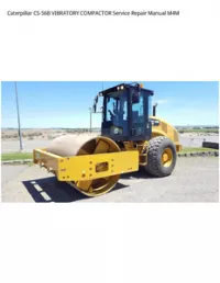 Caterpillar CS-56B VIBRATORY COMPACTOR Service Repair Manual M4M preview
