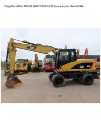 Caterpillar M316D MOBILE HYD POWER UNIT Service Repair Manual KMA preview