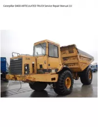 Caterpillar D40D ARTICULATED TRUCK Service Repair Manual 2JJ preview