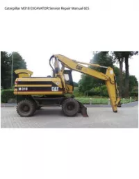 Caterpillar M318 EXCAVATOR Service Repair Manual 6ES preview