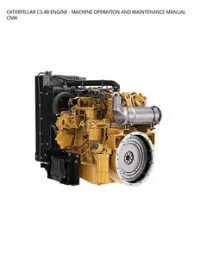 CATERPILLAR C3.4B ENGINE - MACHINE OPERATION AND MAINTENANCE MANUAL CNW preview
