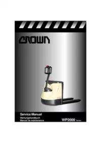 Crown WP2000 Series Service Manual preview