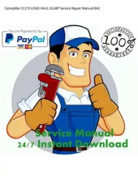 Caterpillar CL210 LOAD HAUL DUMP Service Repair Manual BA2 preview