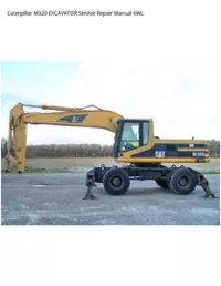 Caterpillar M320 EXCAVATOR Service Repair Manual 6WL preview