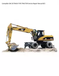 Caterpillar D4C III TRACK-TYPE TRACTOR Service Repair Manual 8CS preview