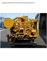 Caterpillar D4D TRACK-TYPE TRACTOR Service Repair Manual 20J preview