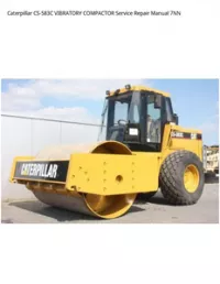 Caterpillar CS-583C VIBRATORY COMPACTOR Service Repair Manual 7NN preview