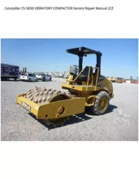 Caterpillar CS-583D VIBRATORY COMPACTOR Service Repair Manual 2CZ preview