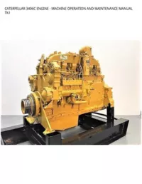 CATERPILLAR 3406C ENGINE - MACHINE OPERATION AND MAINTENANCE MANUAL TXJ preview