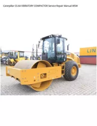 Caterpillar CS-64 VIBRATORY COMPACTOR Service Repair Manual WSW preview