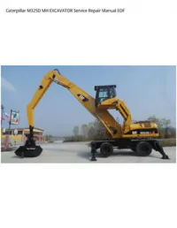 Caterpillar M325D MH EXCAVATOR Service Repair Manual EDF preview