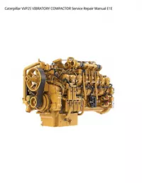 Caterpillar VVP25 VIBRATORY COMPACTOR Service Repair Manual E1E preview