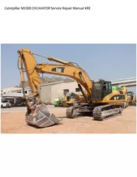 Caterpillar M330D EXCAVATOR Service Repair Manual KRE preview