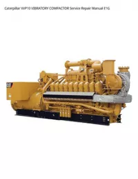 Caterpillar VVP10 VIBRATORY COMPACTOR Service Repair Manual E1G preview