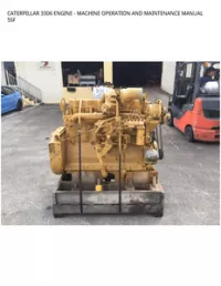 CATERPILLAR 3306 ENGINE - MACHINE OPERATION AND MAINTENANCE MANUAL 5SF preview