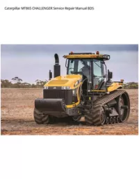 Caterpillar MT865 CHALLENGER Service Repair Manual BDS preview