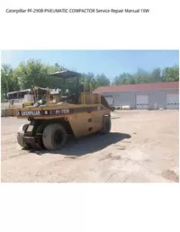 Caterpillar PF-290B PNEUMATIC COMPACTOR Service Repair Manual 1XW preview
