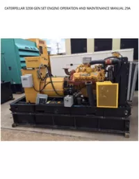 CATERPILLAR 3208 GEN SET ENGINE OPERATION AND MAINTENANCE MANUAL 29A preview