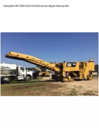 Caterpillar PR-750B COLD PLANER Service Repair Manual 8AC preview