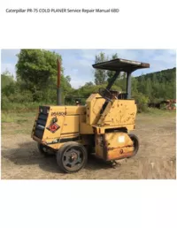 Caterpillar PR-75 COLD PLANER Service Repair Manual 6BD preview