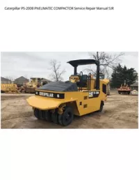 Caterpillar PS-200B PNEUMATIC COMPACTOR Service Repair Manual 5JR preview