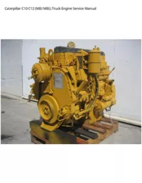 Caterpillar C10 C12 (MBJ MBL) Truck Engine Service Manual preview