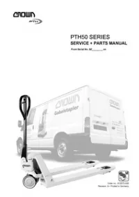 Crown PTH50 Series Service Manual preview
