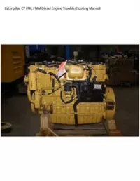 Caterpillar C7 FML FMM Diesel Engine Troubleshooting Manual preview