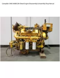 Caterpillar 3408 3408B 28V Diesel Engine Disassembly & Assembly Shop Manual preview