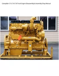 Caterpillar C15 C16 C18 Truck Engine Disassembly & Assembly Shop Manual preview