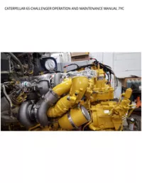 CATERPILLAR 65 CHALLENGER OPERATION AND MAINTENANCE MANUAL 7YC preview