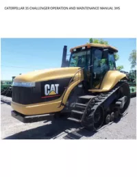 CATERPILLAR 35 CHALLENGER OPERATION AND MAINTENANCE MANUAL 3HS preview