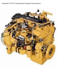 Caterpillar C7 YPG C7T Diesel Engine Complete Service Manual preview